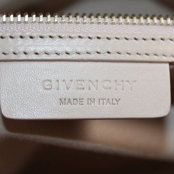 Givenchy Antigona Tri Color Cream Black Silver Top Zip Shoulder Bag Tote Duffle - Picture 9 of 12